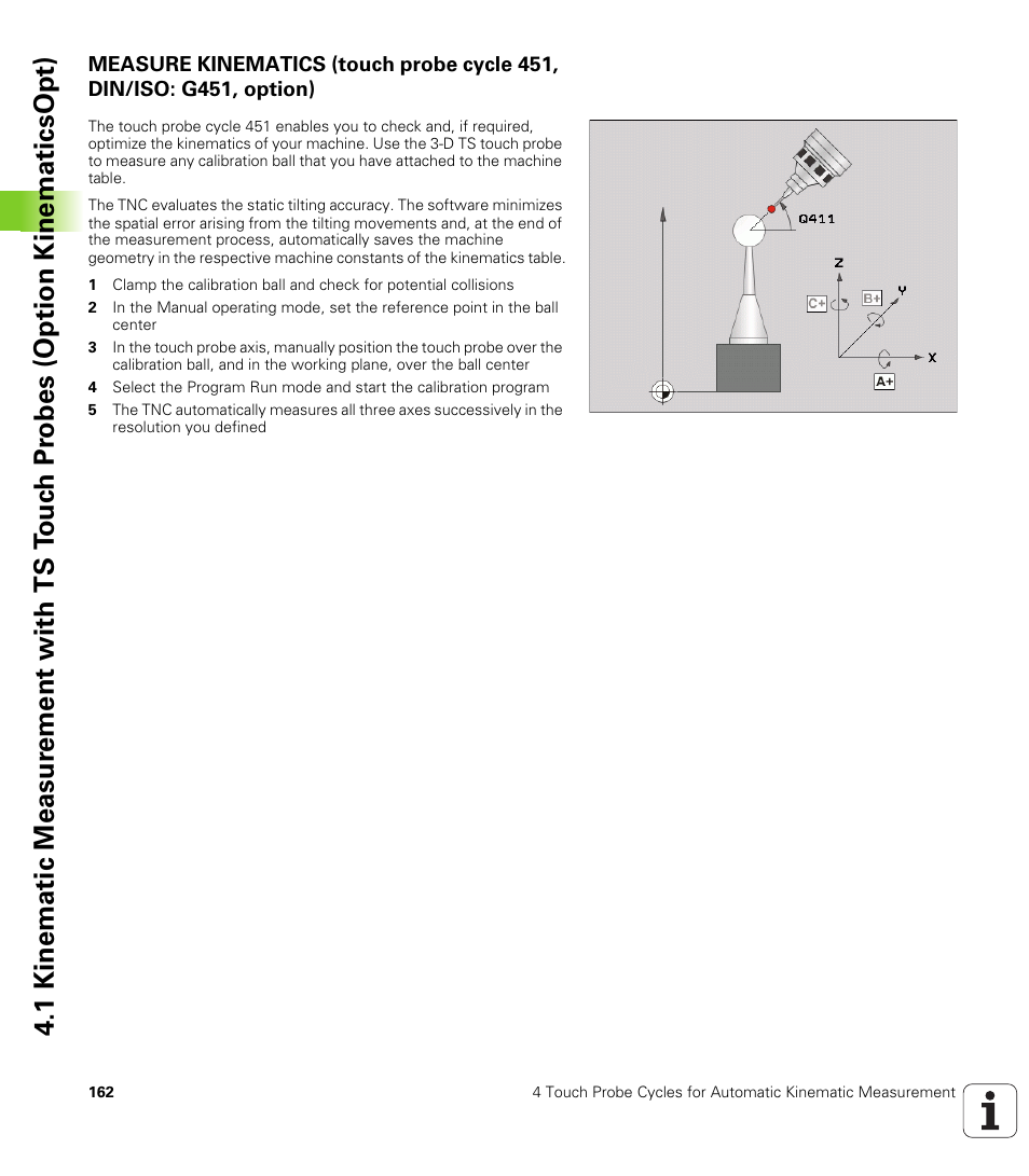 HEIDENHAIN iTNC 530 (340 49x-04) Touch Probe Cycles User Manual | Page 162 / 191