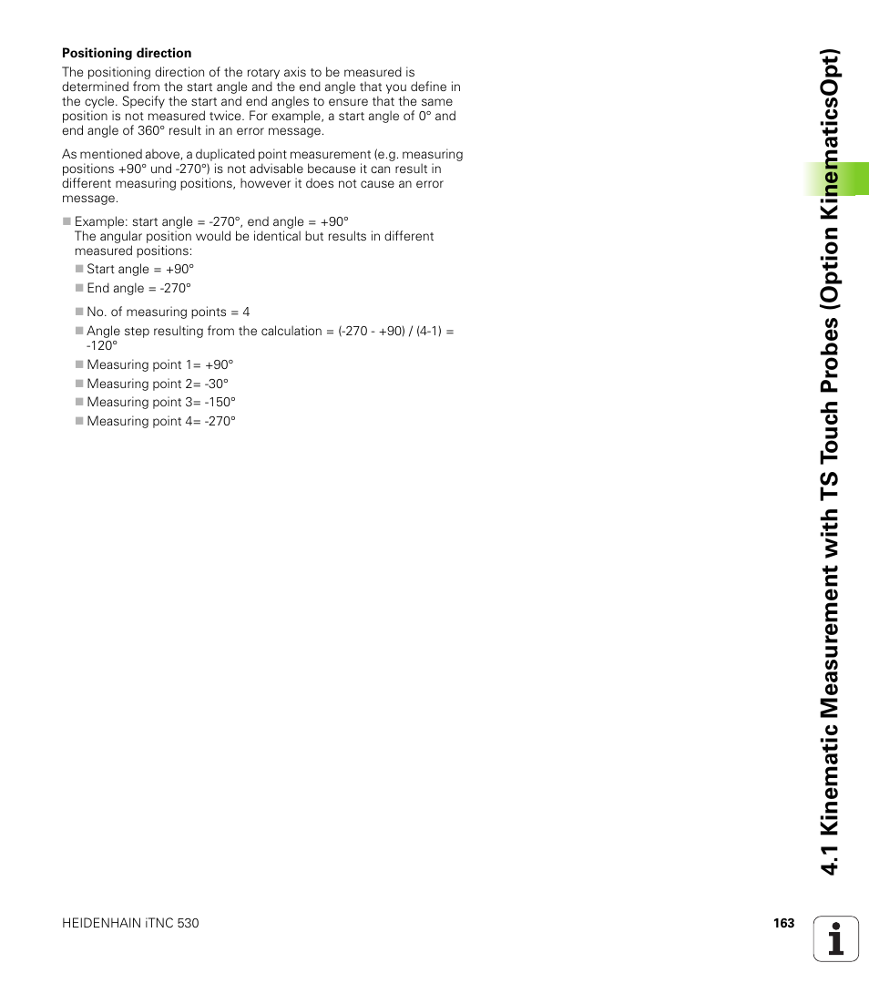 HEIDENHAIN iTNC 530 (340 49x-04) Touch Probe Cycles User Manual | Page 163 / 191