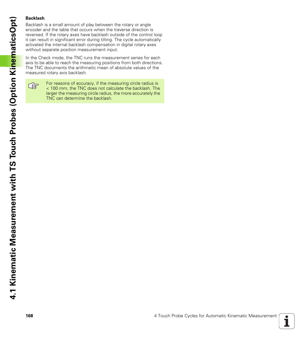 HEIDENHAIN iTNC 530 (340 49x-04) Touch Probe Cycles User Manual | Page 168 / 191