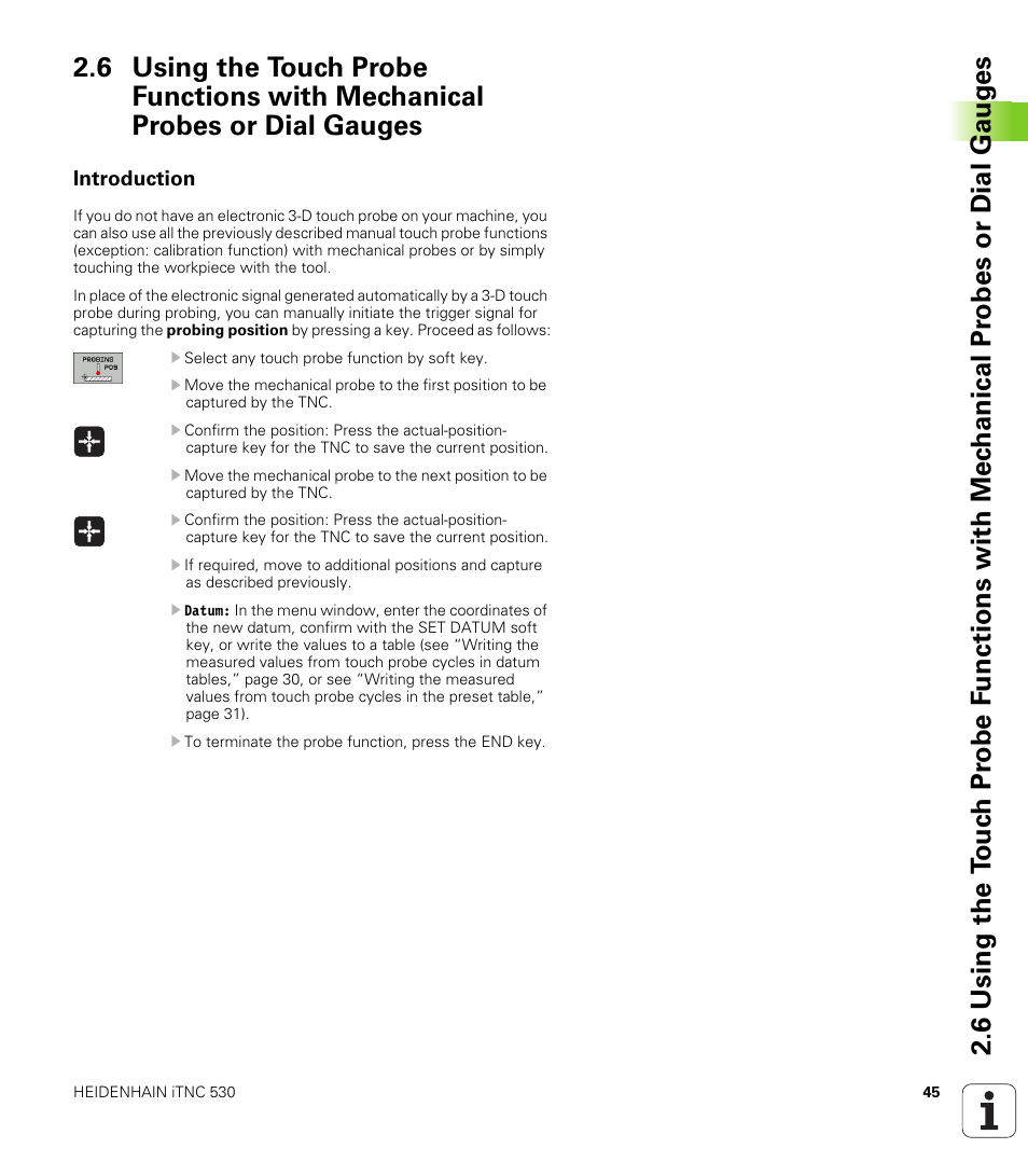 Introduction | HEIDENHAIN iTNC 530 (340 49x-04) Touch Probe Cycles User Manual | Page 45 / 191