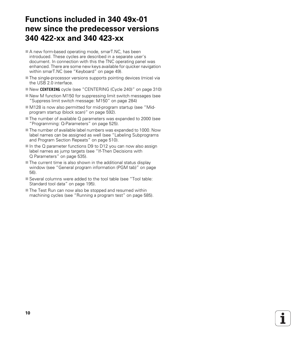 HEIDENHAIN iTNC 530 (340 49x-04) ISO programming User Manual | Page 10 / 703