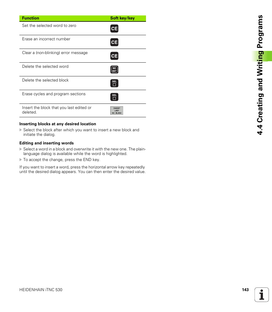 4 cr eating and w riting pr ogr a ms | HEIDENHAIN iTNC 530 (340 49x-04) ISO programming User Manual | Page 143 / 703