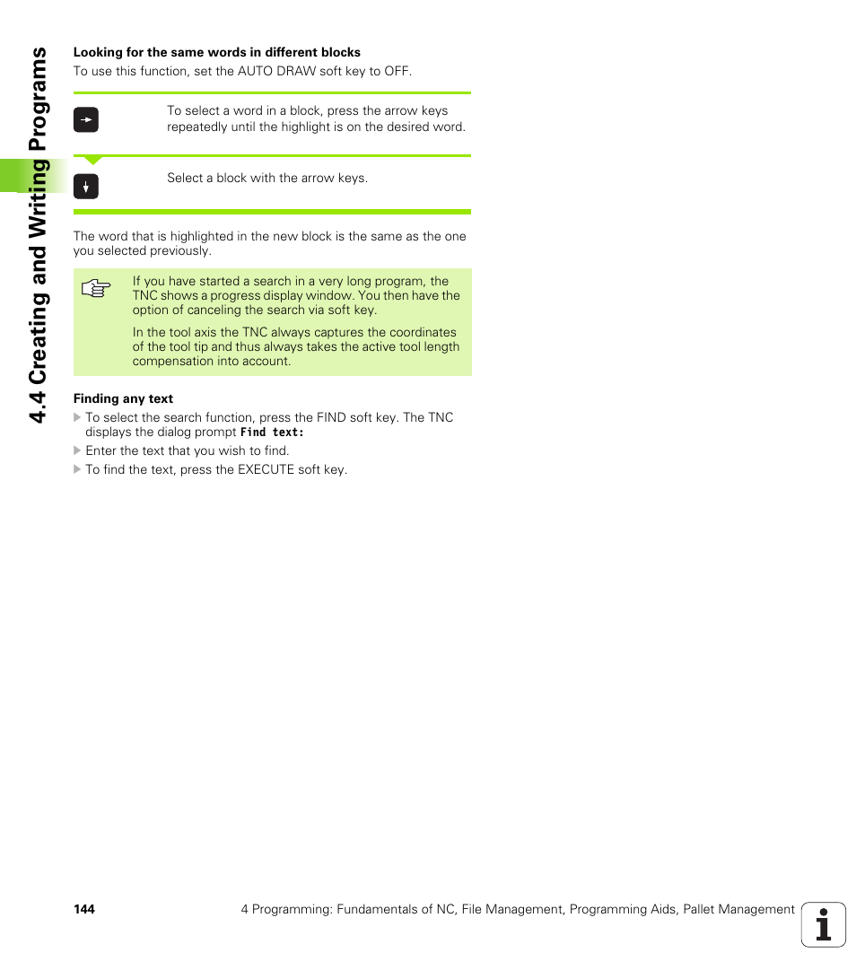 4 cr eating and w riting pr ogr a ms | HEIDENHAIN iTNC 530 (340 49x-04) ISO programming User Manual | Page 144 / 703