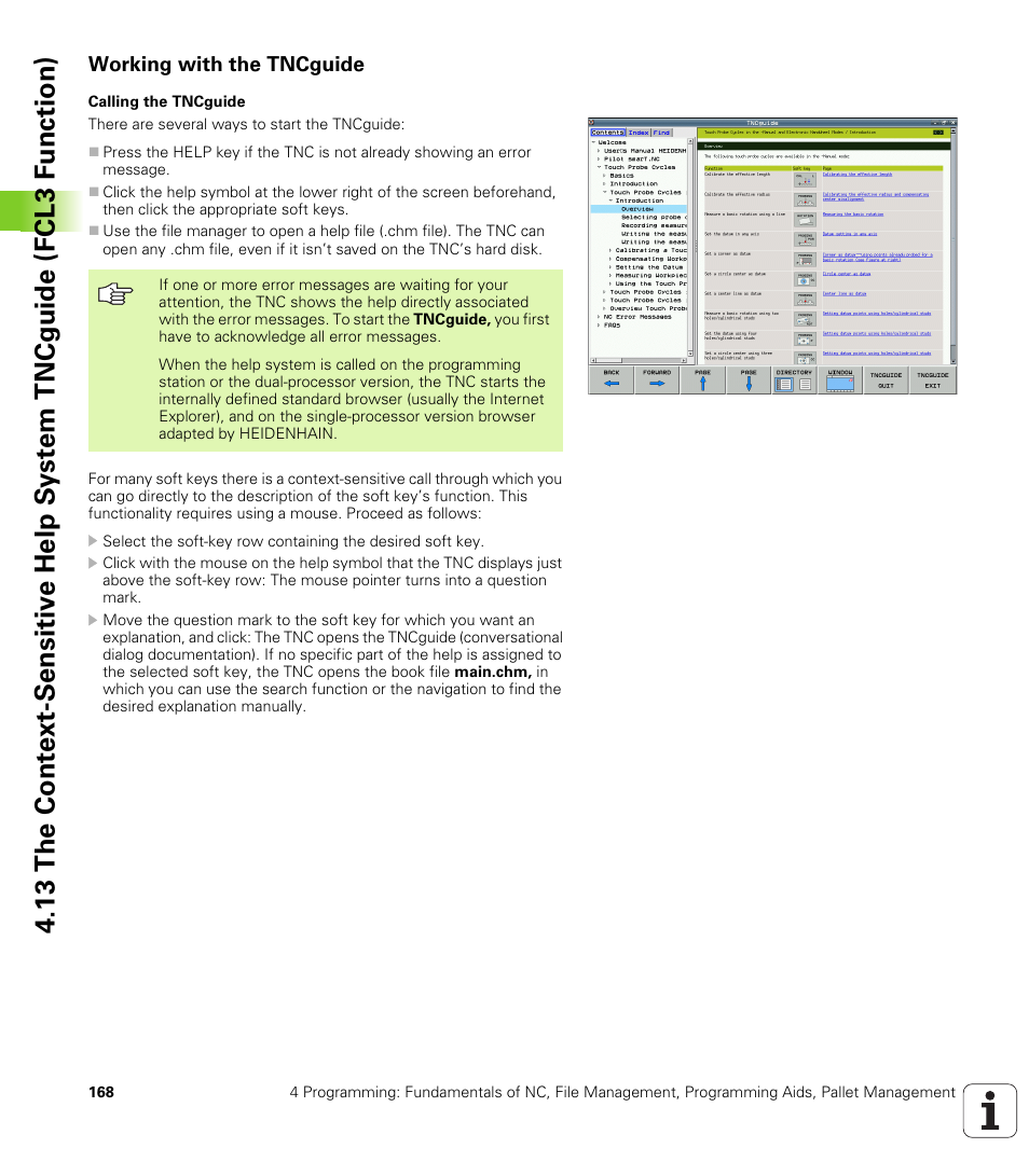 Working with the tncguide | HEIDENHAIN iTNC 530 (340 49x-04) ISO programming User Manual | Page 168 / 703