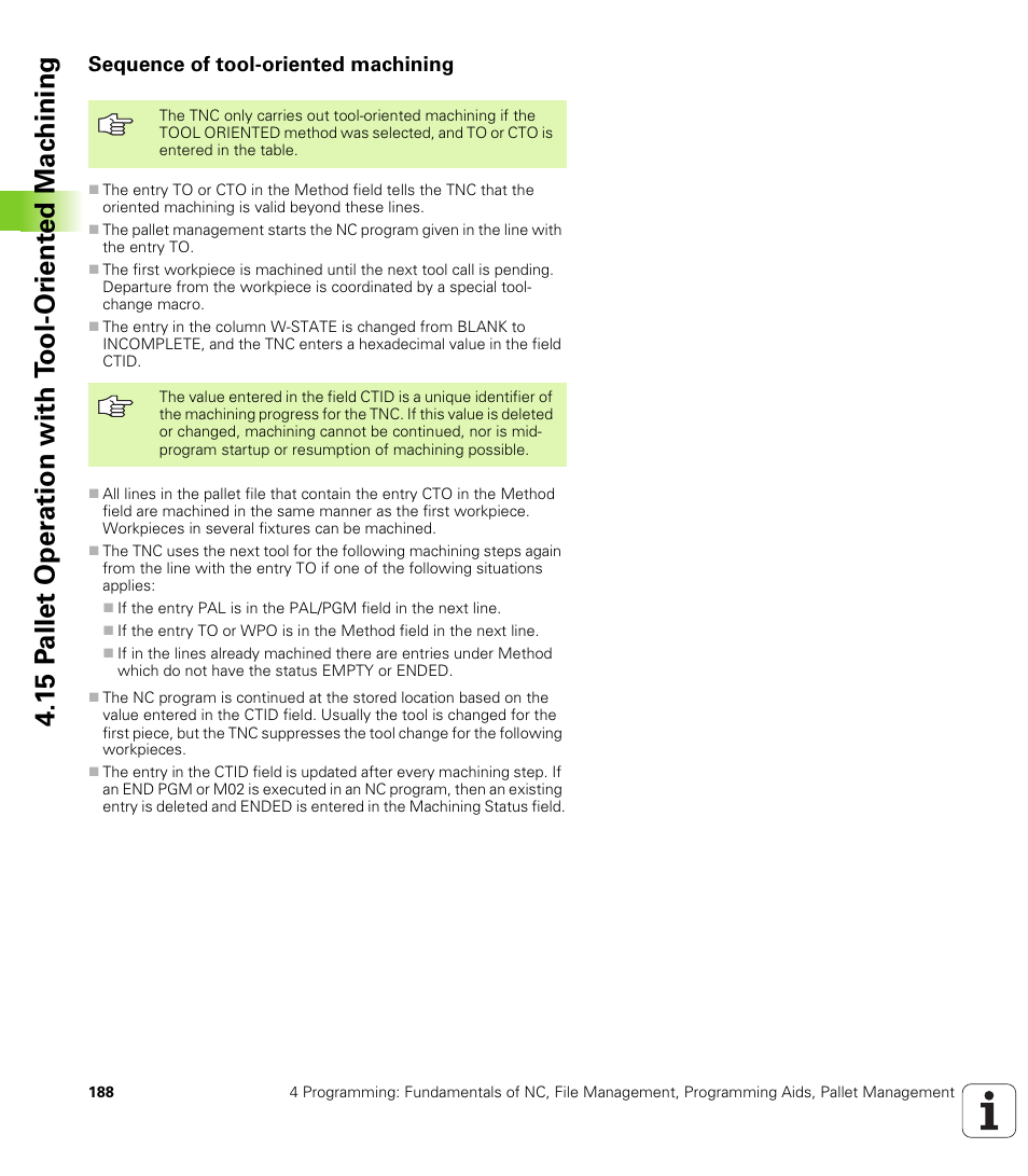 Sequence of tool-oriented machining | HEIDENHAIN iTNC 530 (340 49x-04) ISO programming User Manual | Page 188 / 703