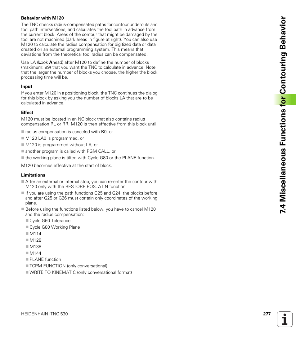 HEIDENHAIN iTNC 530 (340 49x-04) ISO programming User Manual | Page 277 / 703