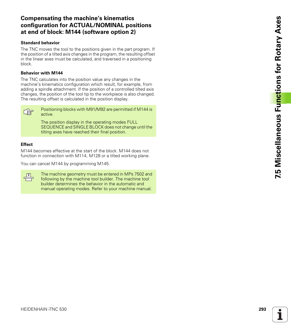 HEIDENHAIN iTNC 530 (340 49x-04) ISO programming User Manual | Page 293 / 703