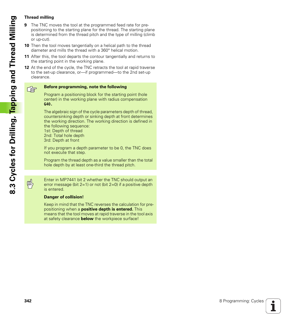HEIDENHAIN iTNC 530 (340 49x-04) ISO programming User Manual | Page 342 / 703