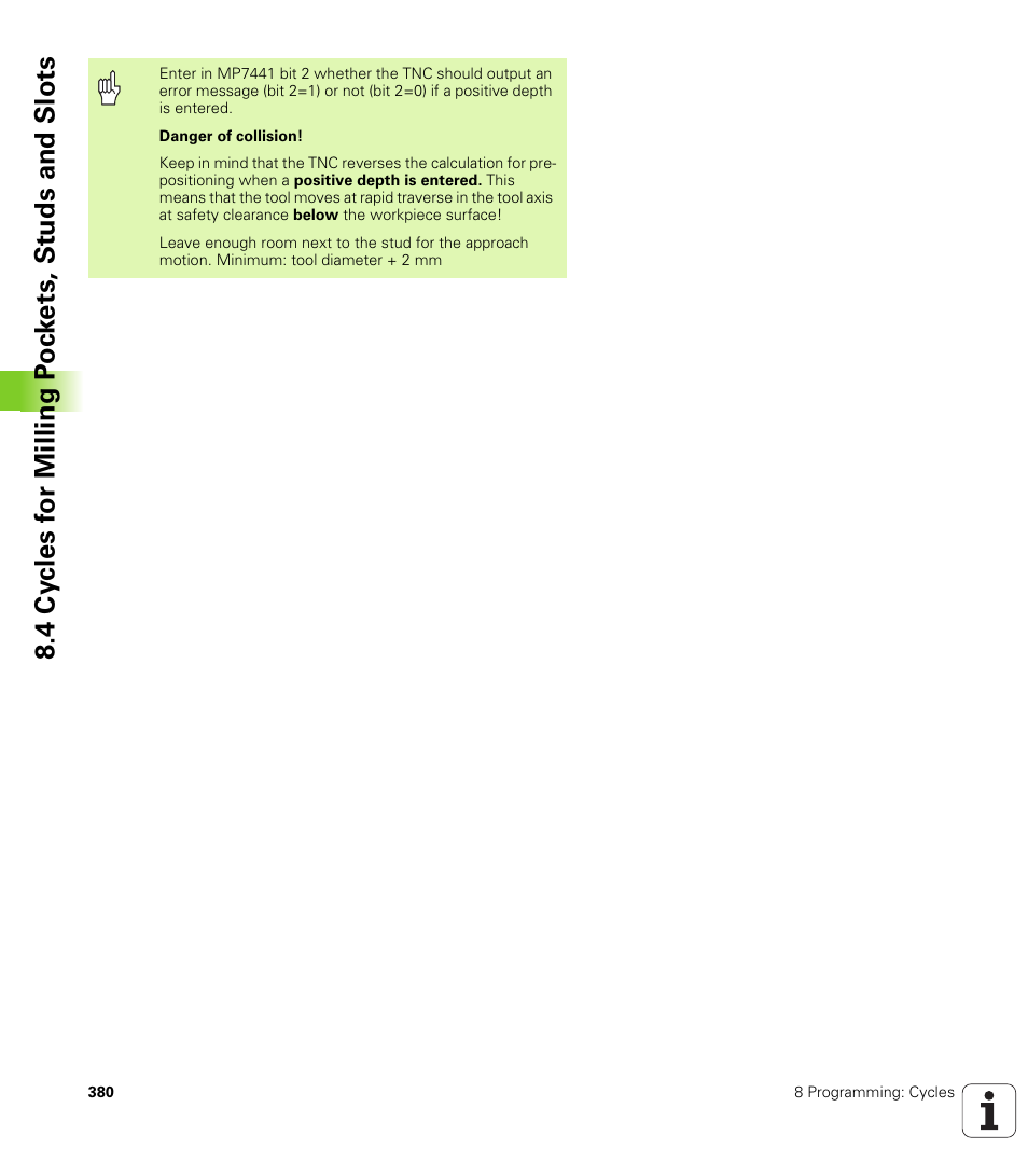 HEIDENHAIN iTNC 530 (340 49x-04) ISO programming User Manual | Page 380 / 703