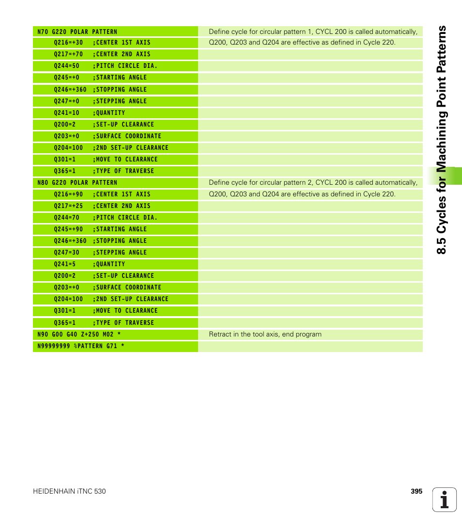 HEIDENHAIN iTNC 530 (340 49x-04) ISO programming User Manual | Page 395 / 703