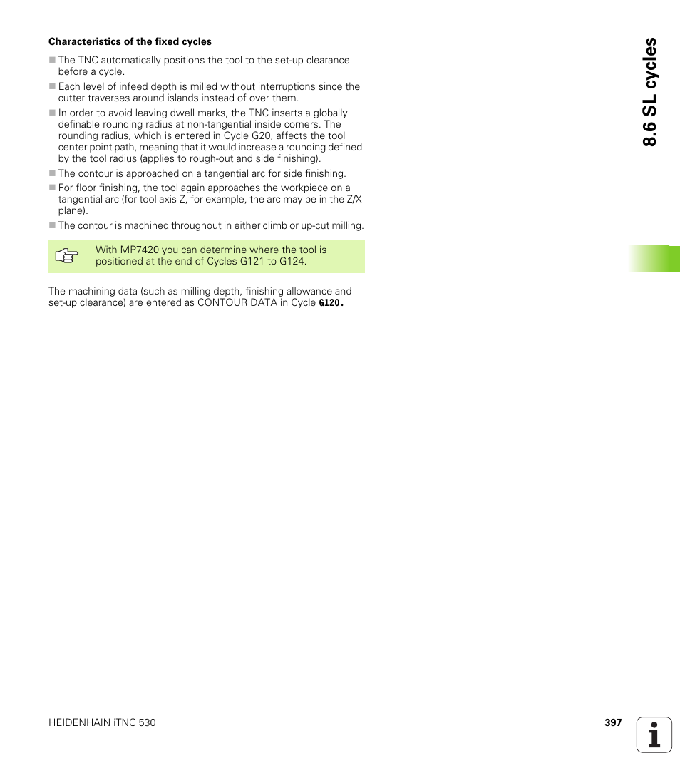 6 sl c y cles | HEIDENHAIN iTNC 530 (340 49x-04) ISO programming User Manual | Page 397 / 703