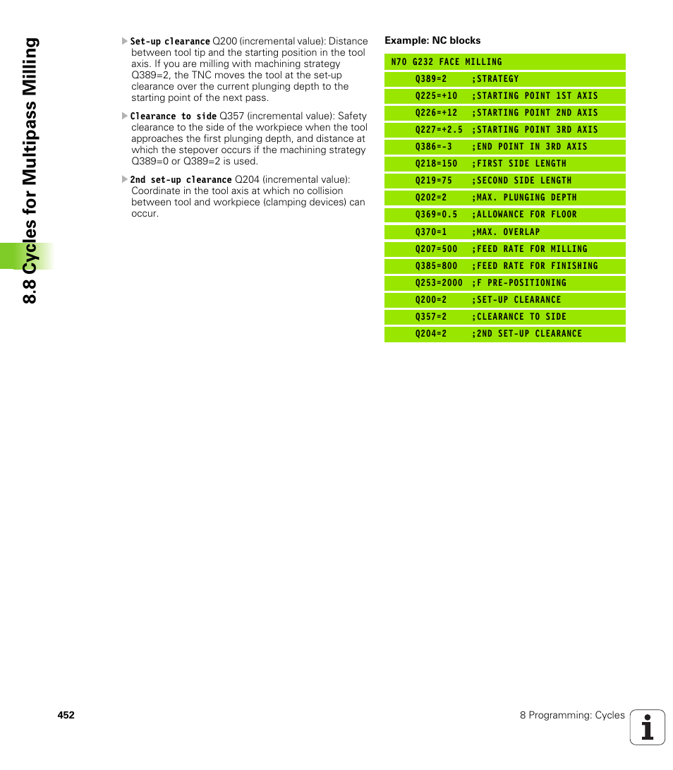 HEIDENHAIN iTNC 530 (340 49x-04) ISO programming User Manual | Page 452 / 703