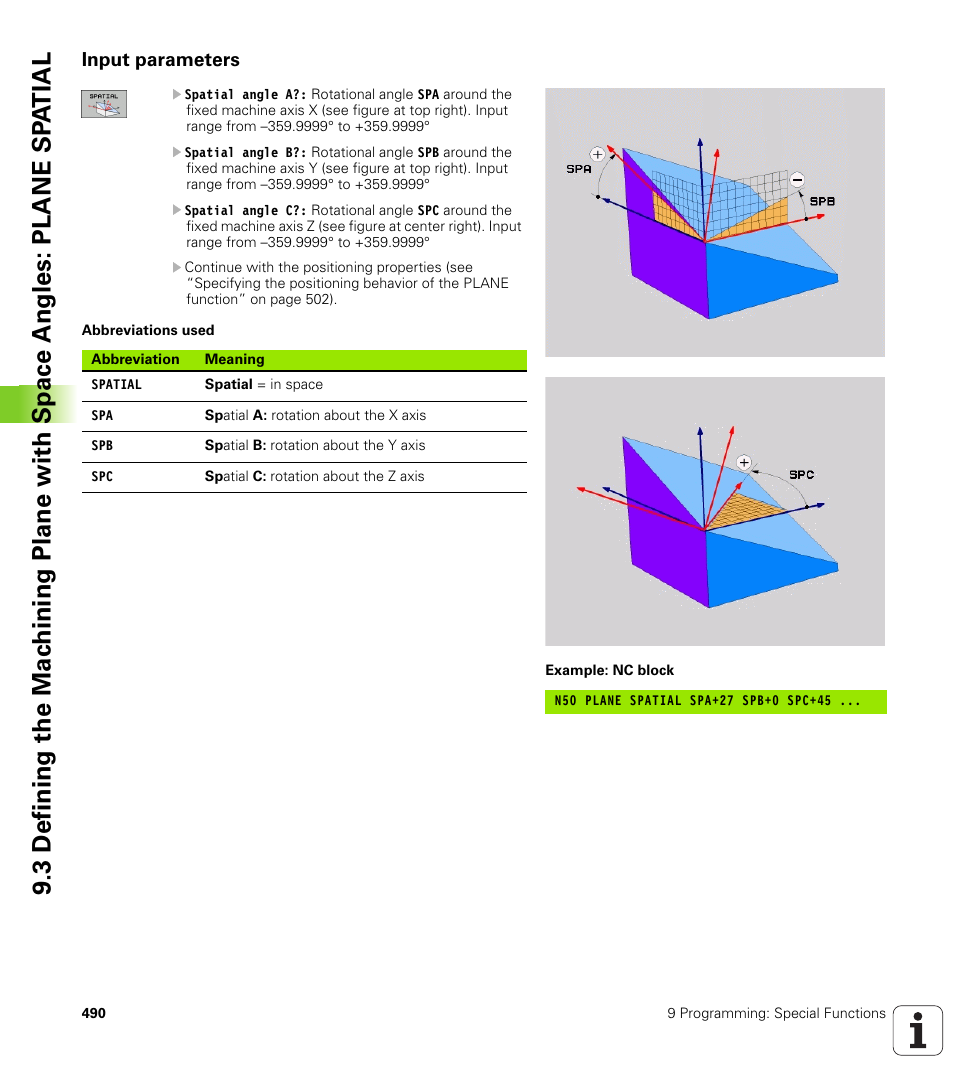 Input parameters | HEIDENHAIN iTNC 530 (340 49x-04) ISO programming User Manual | Page 490 / 703