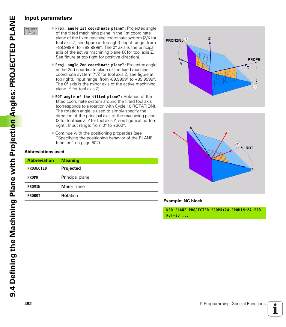 Input parameters | HEIDENHAIN iTNC 530 (340 49x-04) ISO programming User Manual | Page 492 / 703