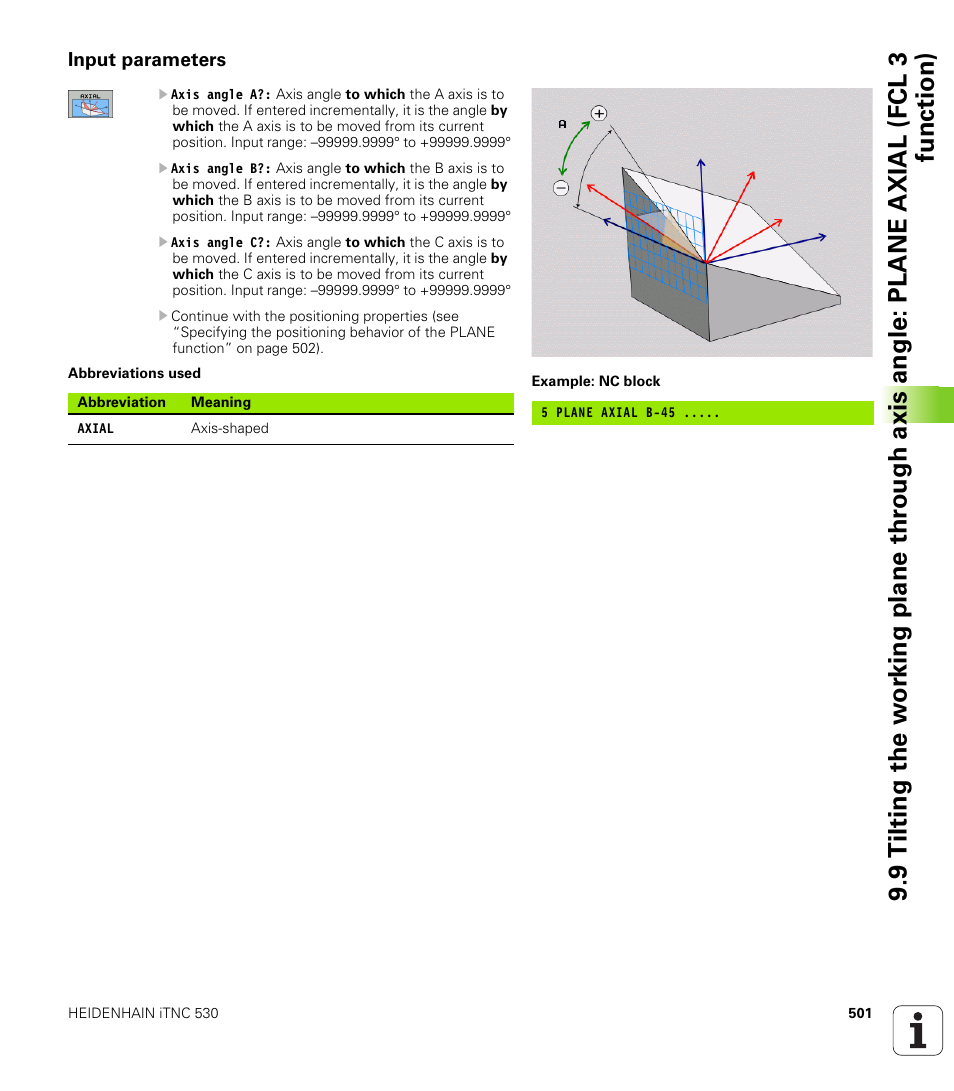 Input parameters | HEIDENHAIN iTNC 530 (340 49x-04) ISO programming User Manual | Page 501 / 703