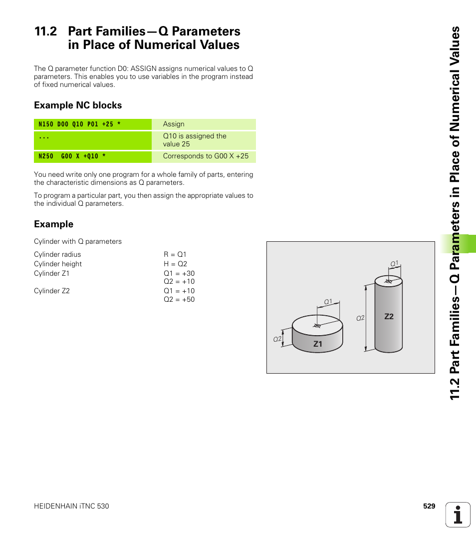 Example nc blocks, Example | HEIDENHAIN iTNC 530 (340 49x-04) ISO programming User Manual | Page 529 / 703