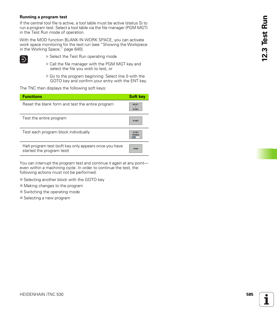 3 t e st run | HEIDENHAIN iTNC 530 (340 49x-04) ISO programming User Manual | Page 585 / 703