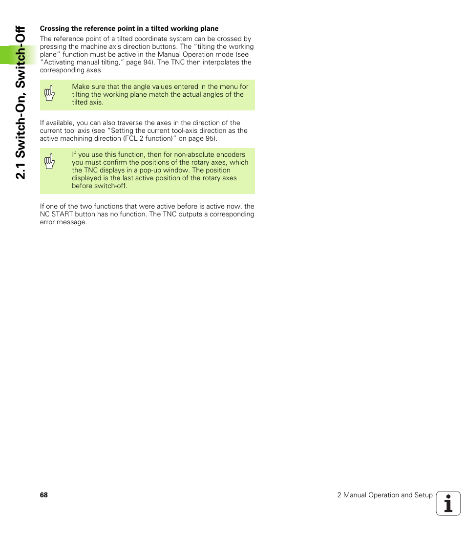 1 s w itc h -on, s w itc h -of f | HEIDENHAIN iTNC 530 (340 49x-04) ISO programming User Manual | Page 68 / 703