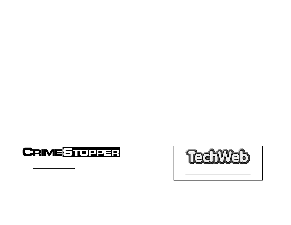Crimestopper Security Products CS-870RKE User Manual | Page 16 / 16