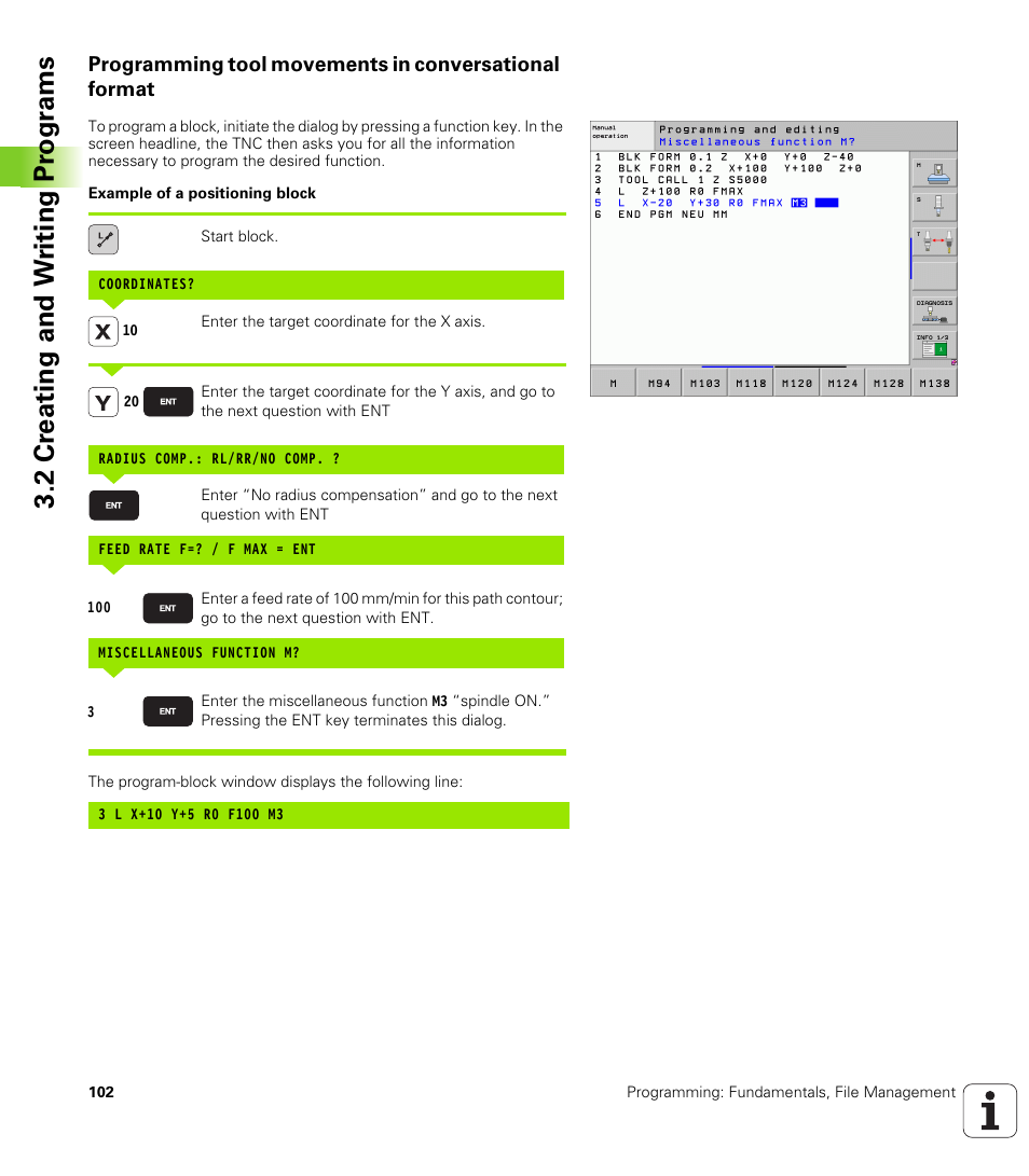 2 cr eating and w riting pr ogr a ms | HEIDENHAIN iTNC 530 (340 49x-05) User Manual | Page 102 / 669