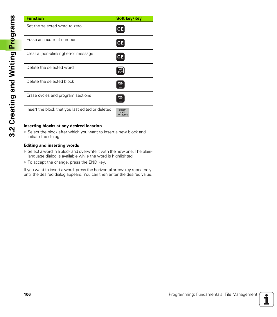 2 cr eating and w riting pr ogr a ms | HEIDENHAIN iTNC 530 (340 49x-05) User Manual | Page 106 / 669