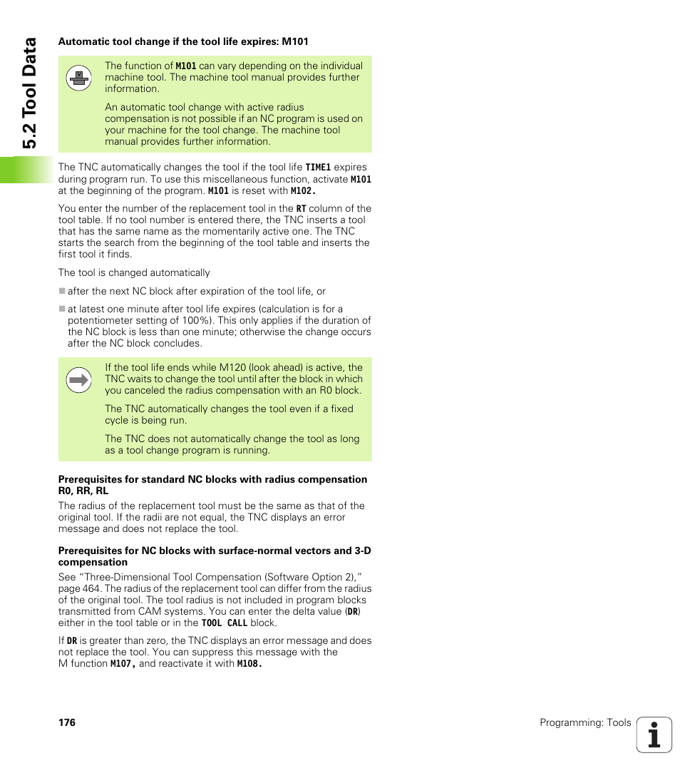 2 t ool d a ta | HEIDENHAIN iTNC 530 (340 49x-05) User Manual | Page 176 / 669