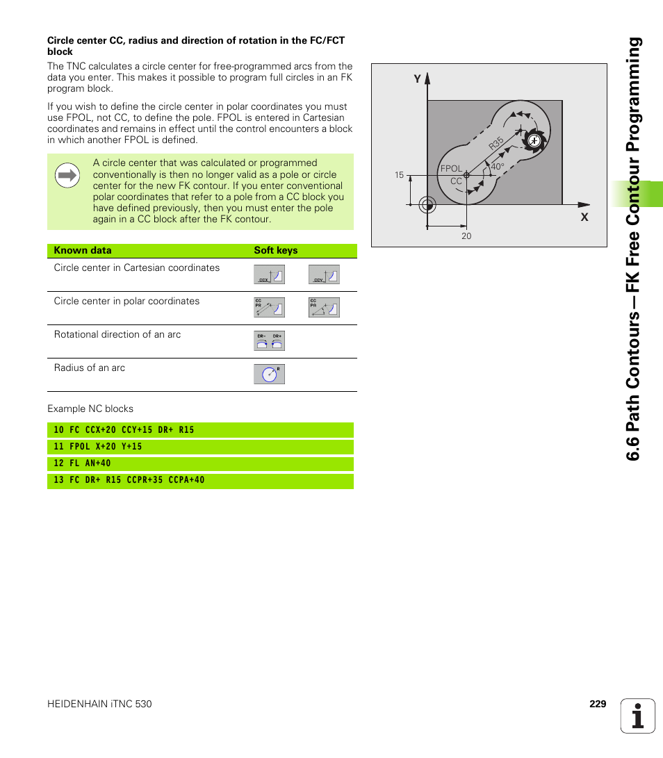 HEIDENHAIN iTNC 530 (340 49x-05) User Manual | Page 229 / 669