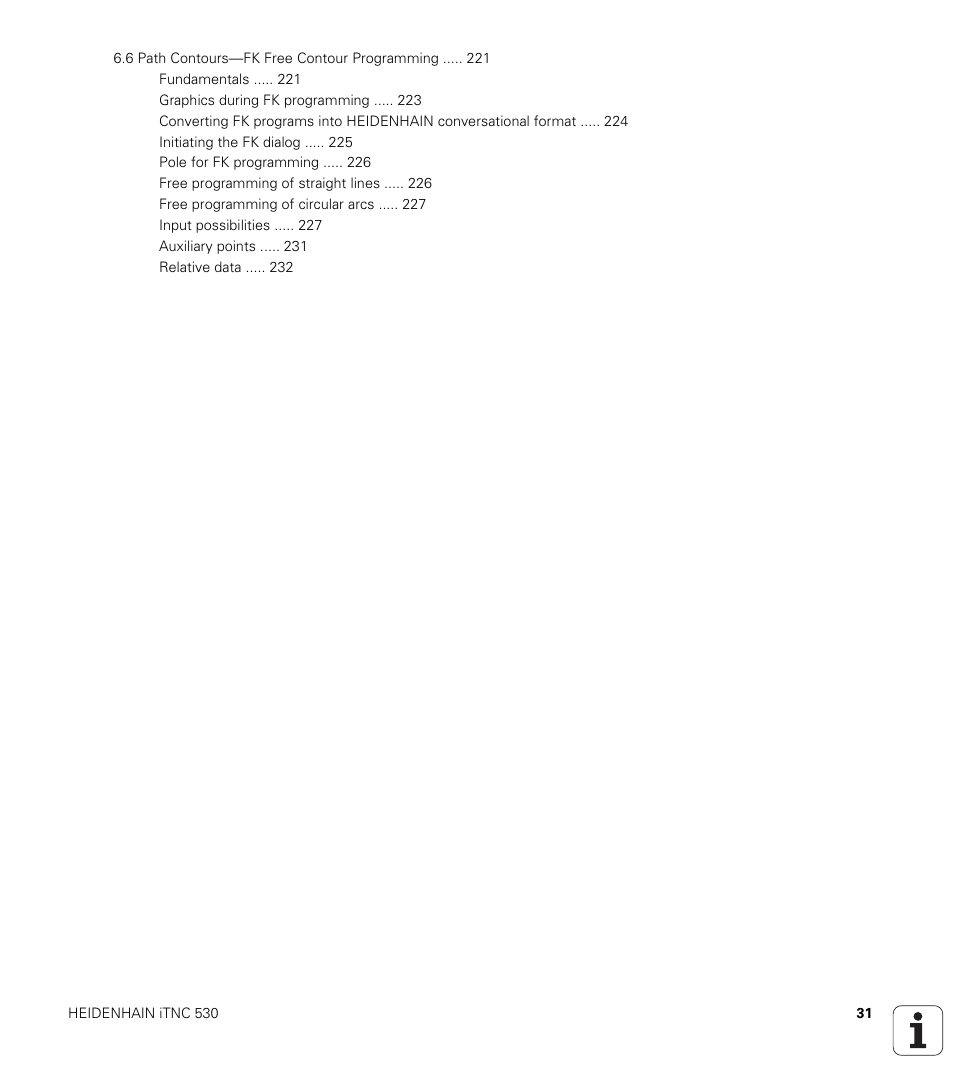 HEIDENHAIN iTNC 530 (340 49x-05) User Manual | Page 31 / 669