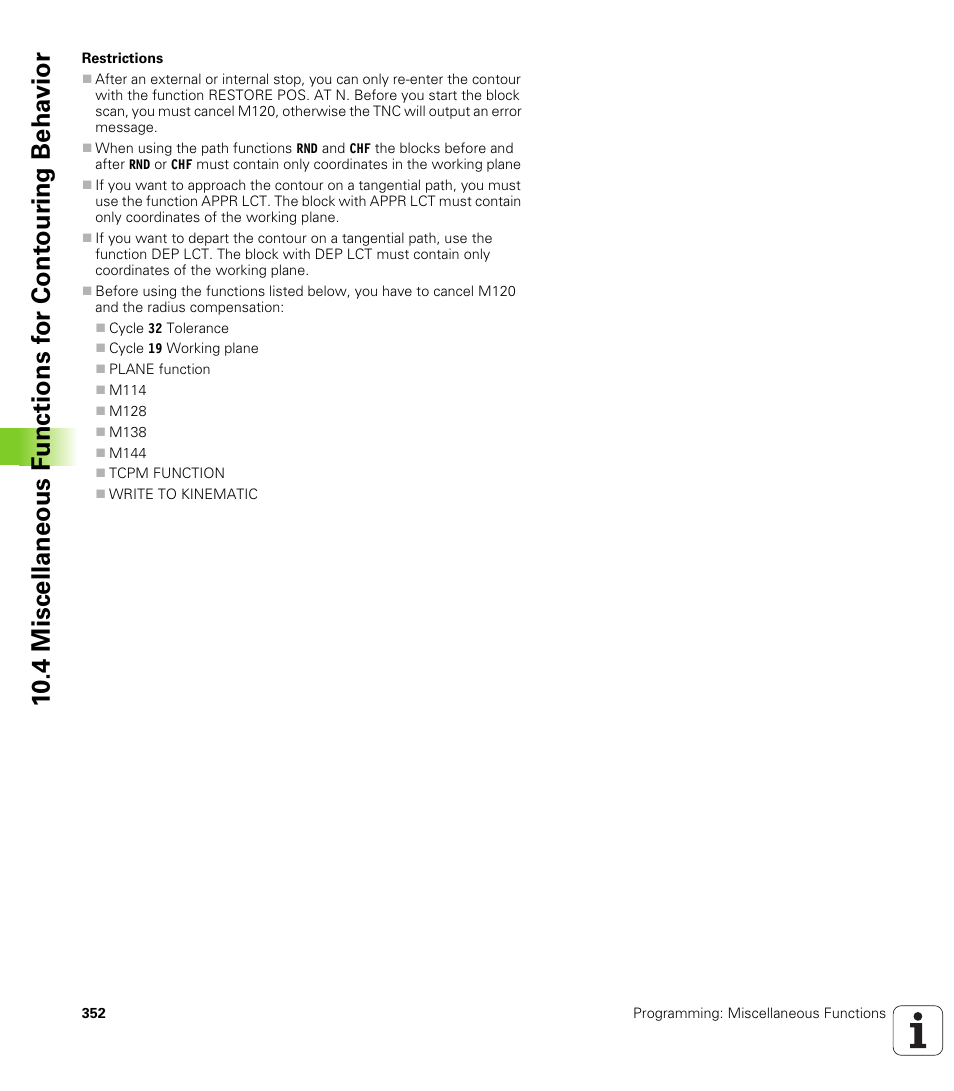 HEIDENHAIN iTNC 530 (340 49x-05) User Manual | Page 352 / 669