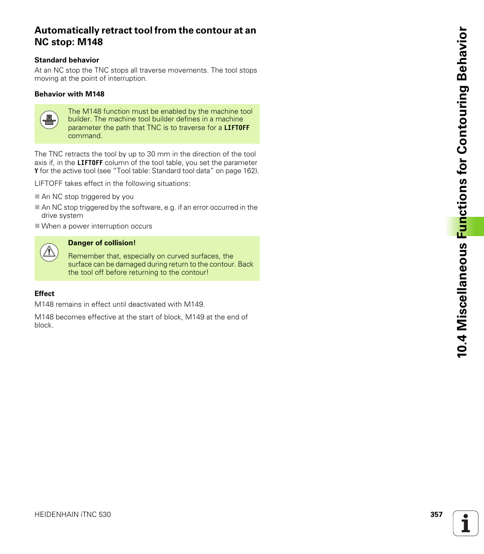 HEIDENHAIN iTNC 530 (340 49x-05) User Manual | Page 357 / 669