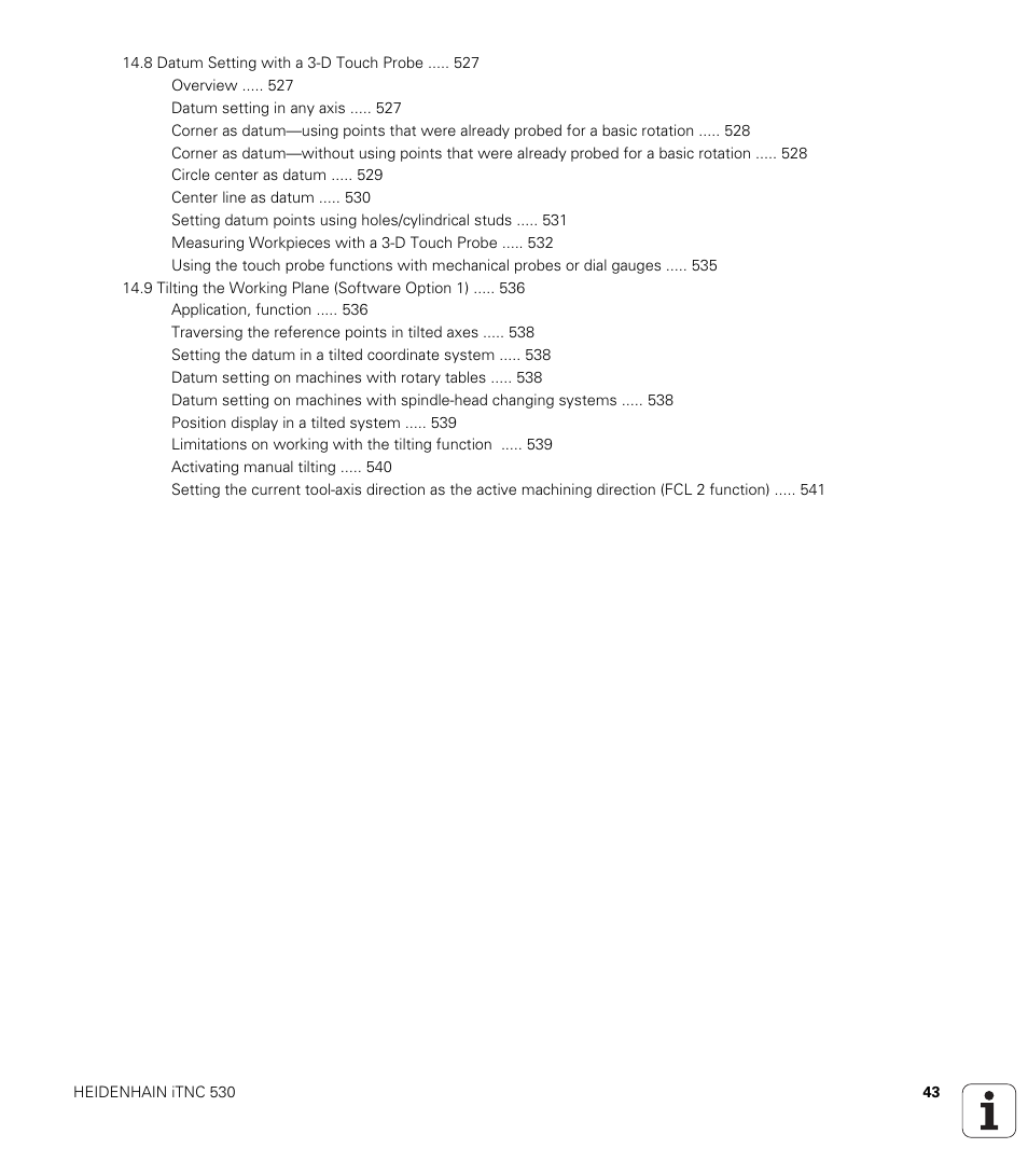 HEIDENHAIN iTNC 530 (340 49x-05) User Manual | Page 43 / 669