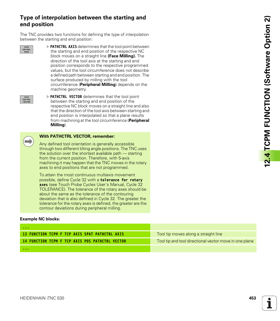 4 tcpm function (sof tw ar e o ption 2) | HEIDENHAIN iTNC 530 (340 49x-05) User Manual | Page 453 / 669