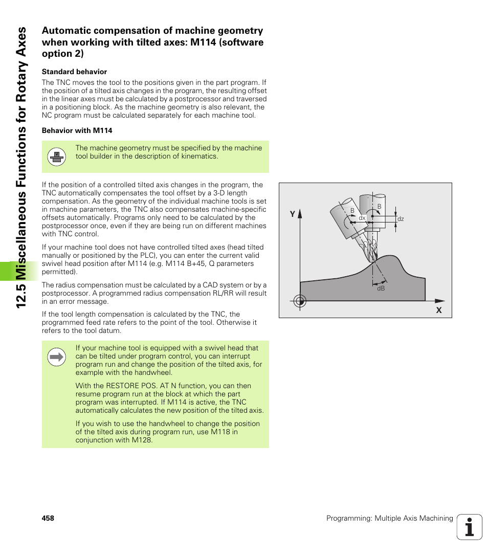 HEIDENHAIN iTNC 530 (340 49x-05) User Manual | Page 458 / 669