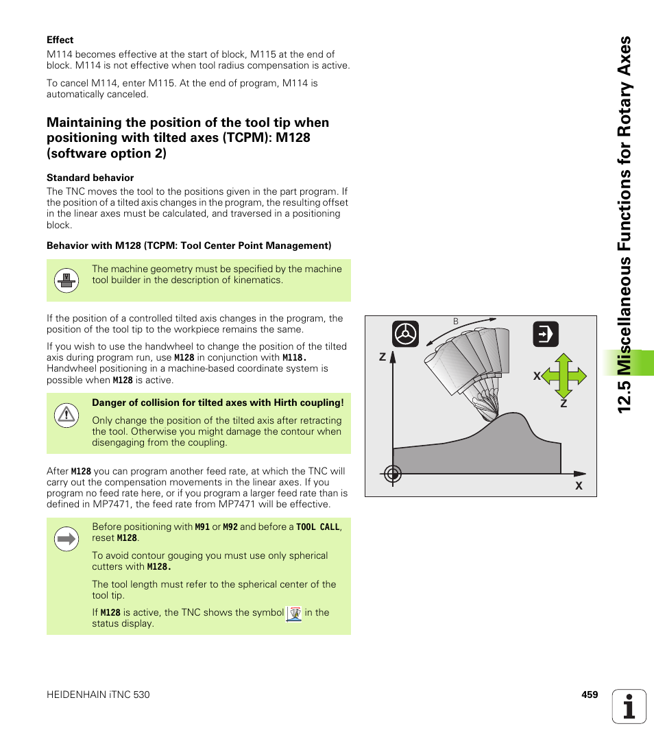 HEIDENHAIN iTNC 530 (340 49x-05) User Manual | Page 459 / 669