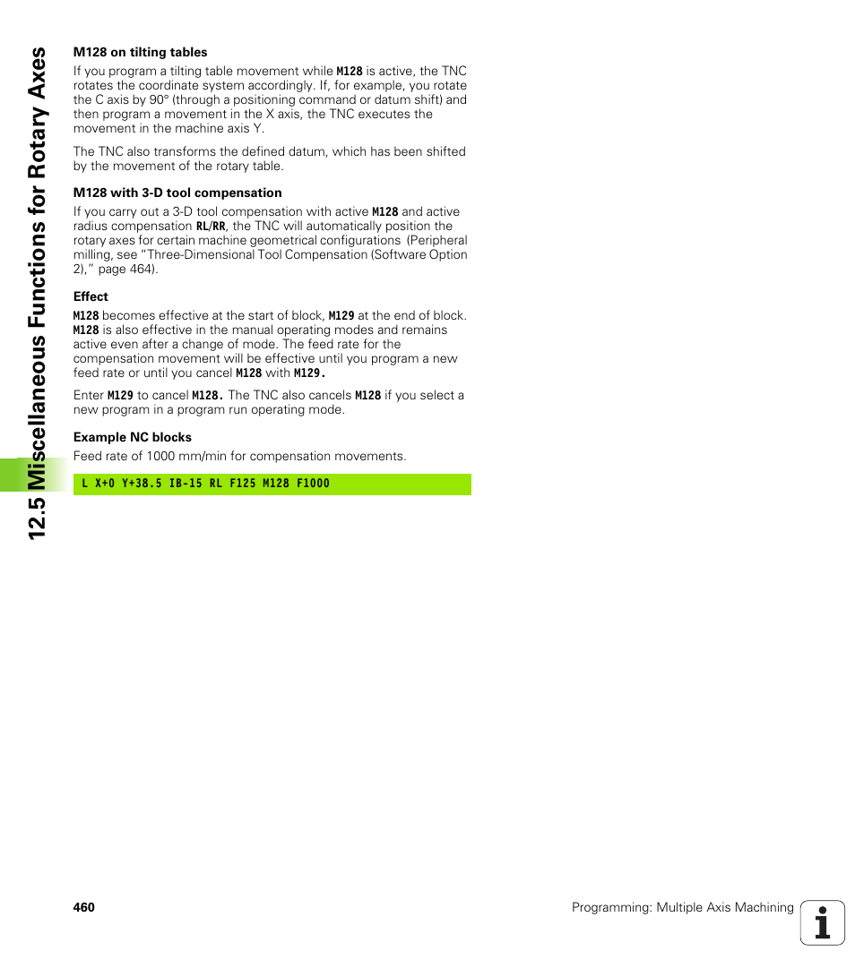 HEIDENHAIN iTNC 530 (340 49x-05) User Manual | Page 460 / 669