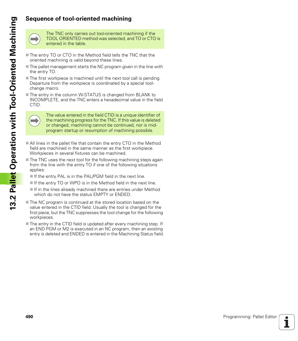 Sequence of tool-oriented machining | HEIDENHAIN iTNC 530 (340 49x-05) User Manual | Page 490 / 669