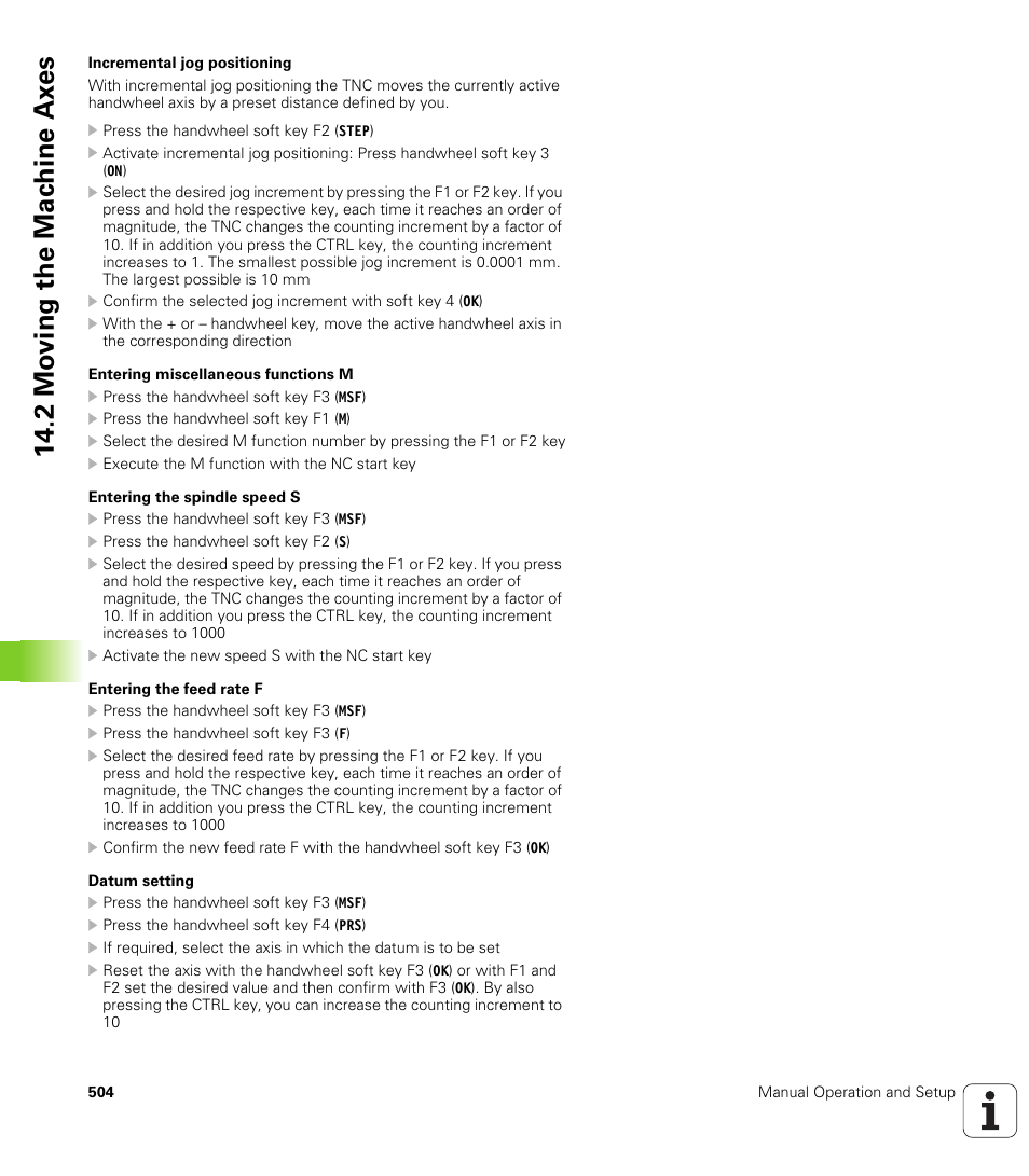 2 mo ving the mac h ine ax es | HEIDENHAIN iTNC 530 (340 49x-05) User Manual | Page 504 / 669