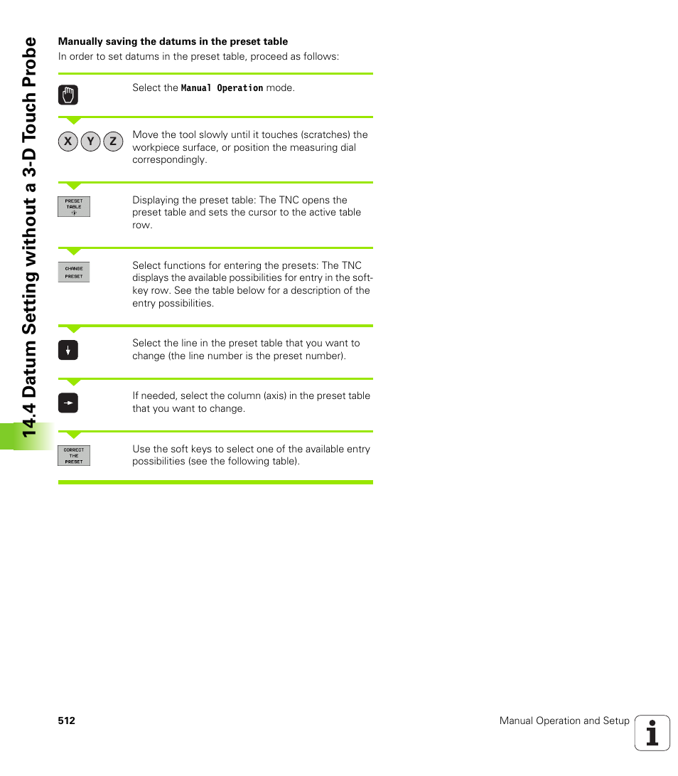 4 d a tu m set ting without a 3-d t o uc h pr obe | HEIDENHAIN iTNC 530 (340 49x-05) User Manual | Page 512 / 669