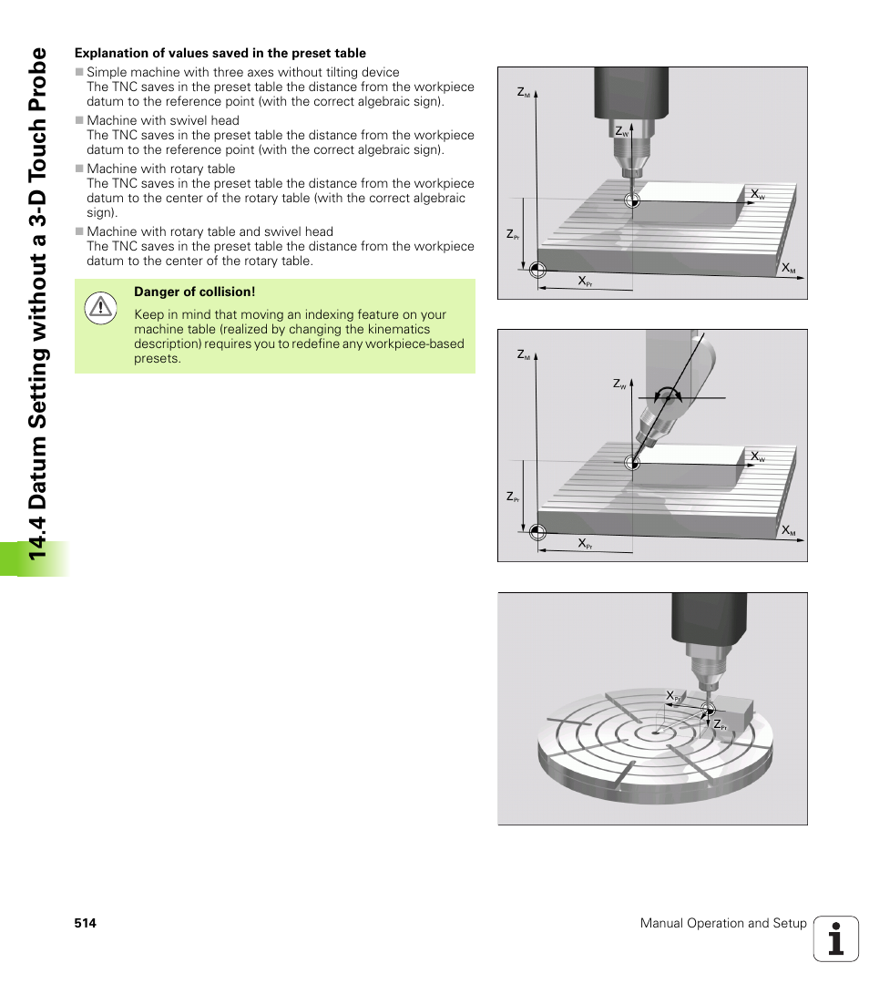 4 d a tu m set ting without a 3-d t o uc h pr obe | HEIDENHAIN iTNC 530 (340 49x-05) User Manual | Page 514 / 669