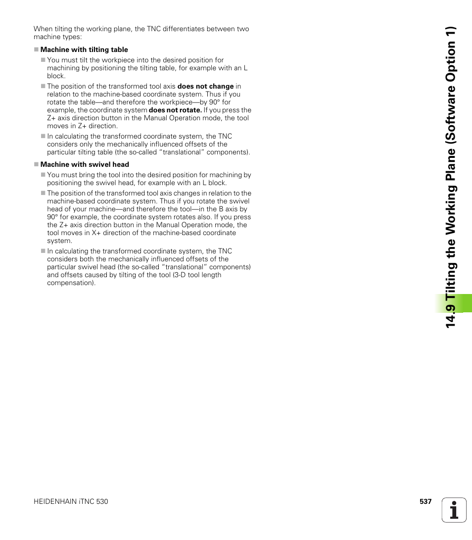 HEIDENHAIN iTNC 530 (340 49x-05) User Manual | Page 537 / 669