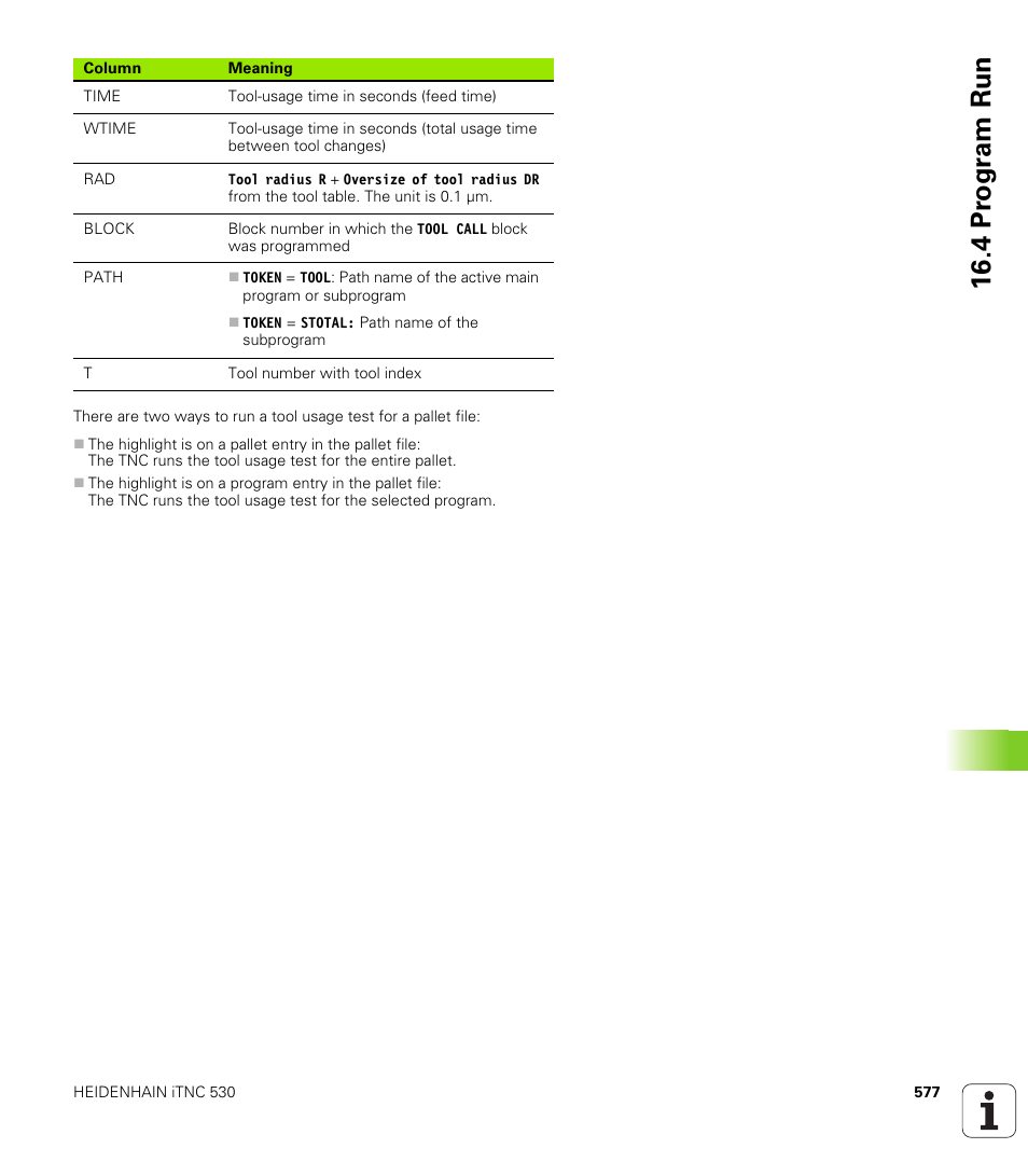 4 pr ogr am run | HEIDENHAIN iTNC 530 (340 49x-05) User Manual | Page 577 / 669