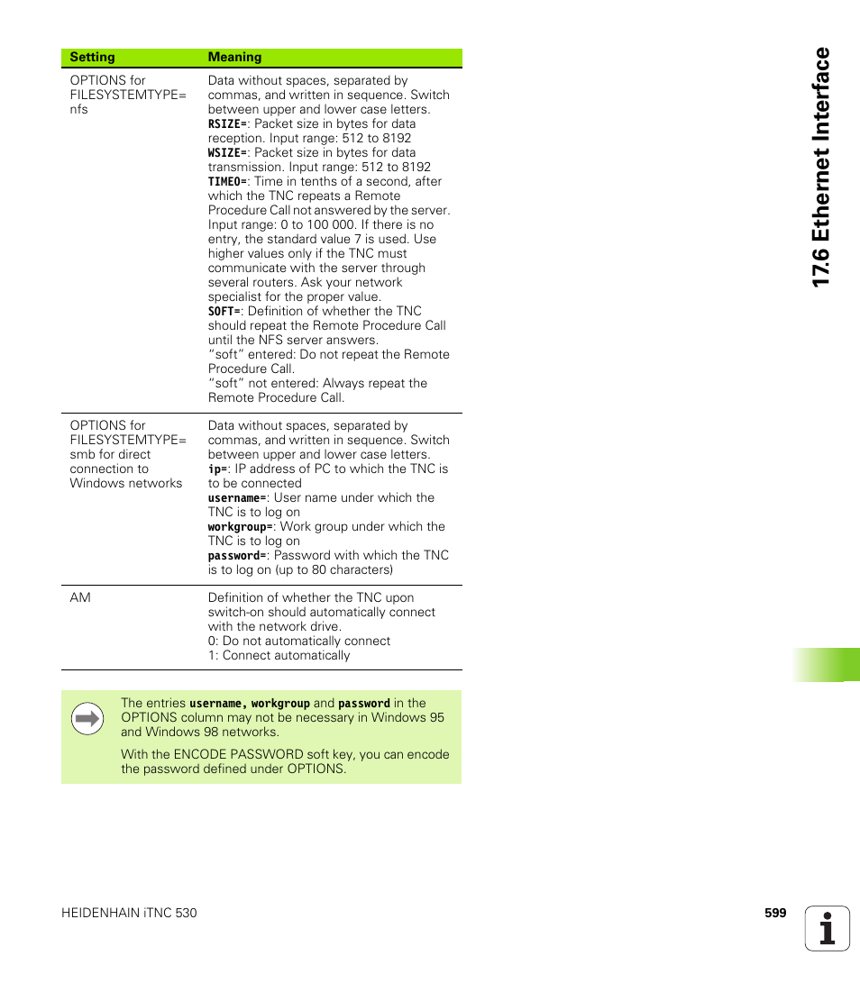 6 ether n et int e rf ace | HEIDENHAIN iTNC 530 (340 49x-05) User Manual | Page 599 / 669