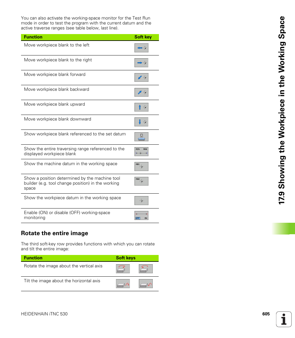 Rotate the entire image | HEIDENHAIN iTNC 530 (340 49x-05) User Manual | Page 605 / 669