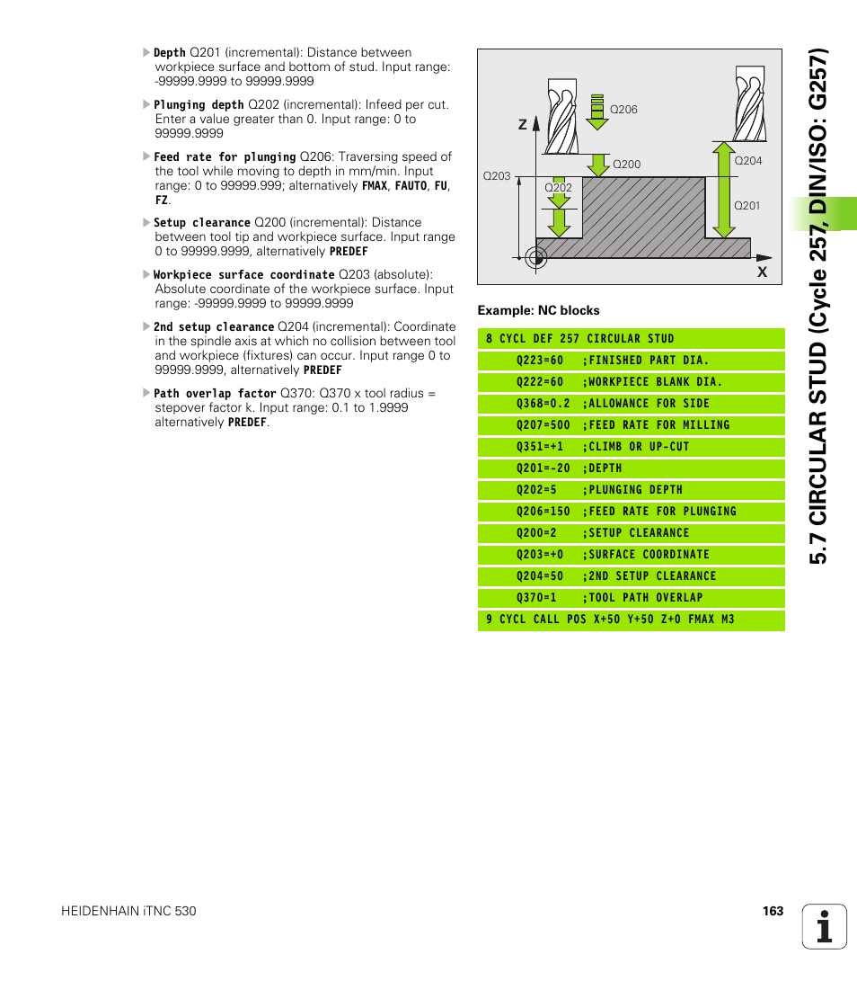 HEIDENHAIN iTNC 530 (340 49x-05) Cycle programming User Manual | Page 163 / 497