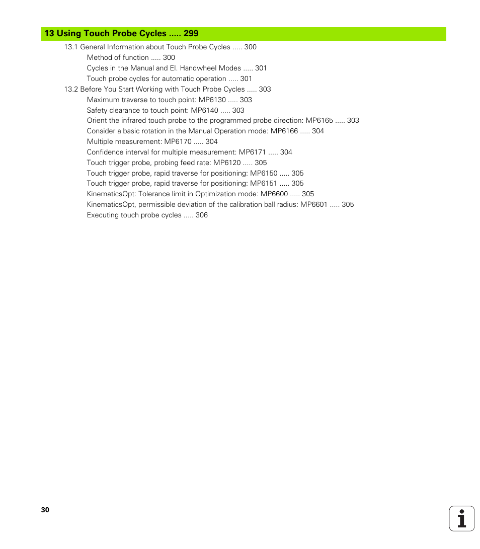 Using touch probe cycles | HEIDENHAIN iTNC 530 (340 49x-05) Cycle programming User Manual | Page 30 / 497