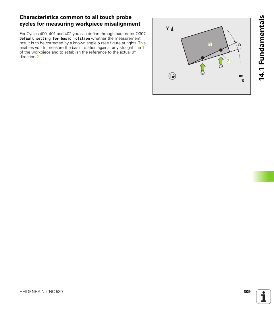 1 f undamentals | HEIDENHAIN iTNC 530 (340 49x-05) Cycle programming User Manual | Page 309 / 497