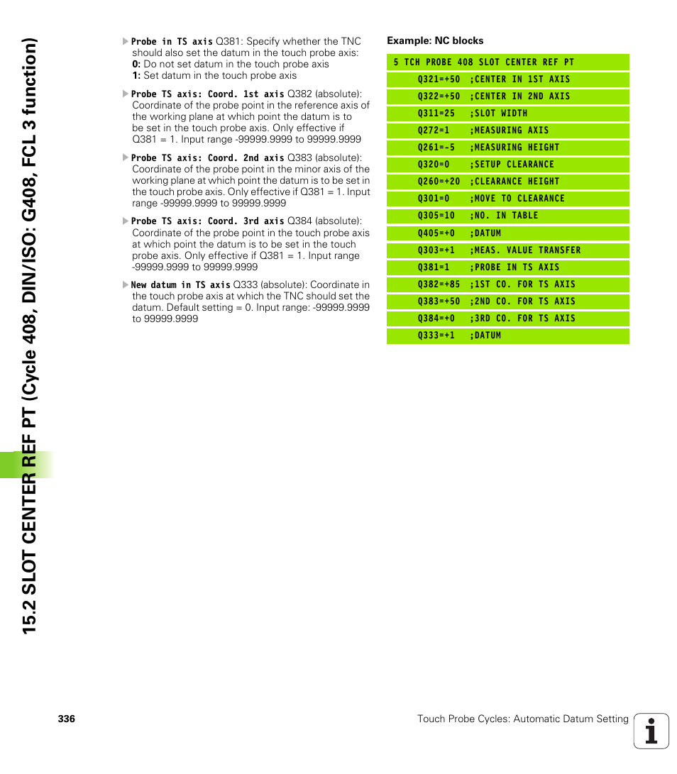 HEIDENHAIN iTNC 530 (340 49x-05) Cycle programming User Manual | Page 336 / 497