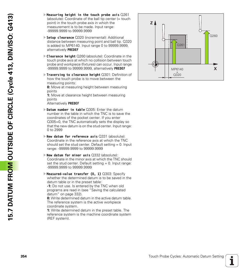 HEIDENHAIN iTNC 530 (340 49x-05) Cycle programming User Manual | Page 354 / 497