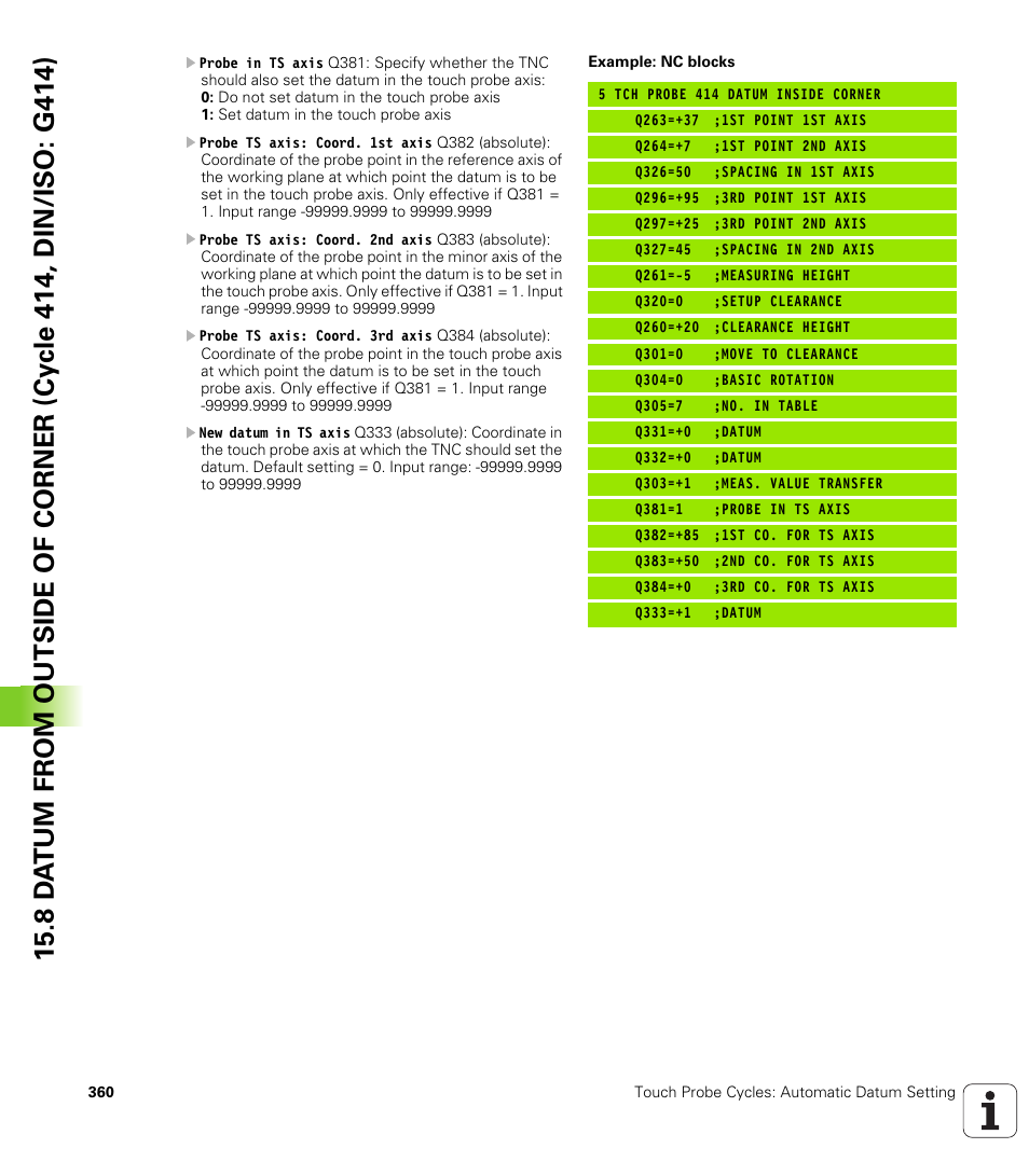 HEIDENHAIN iTNC 530 (340 49x-05) Cycle programming User Manual | Page 360 / 497