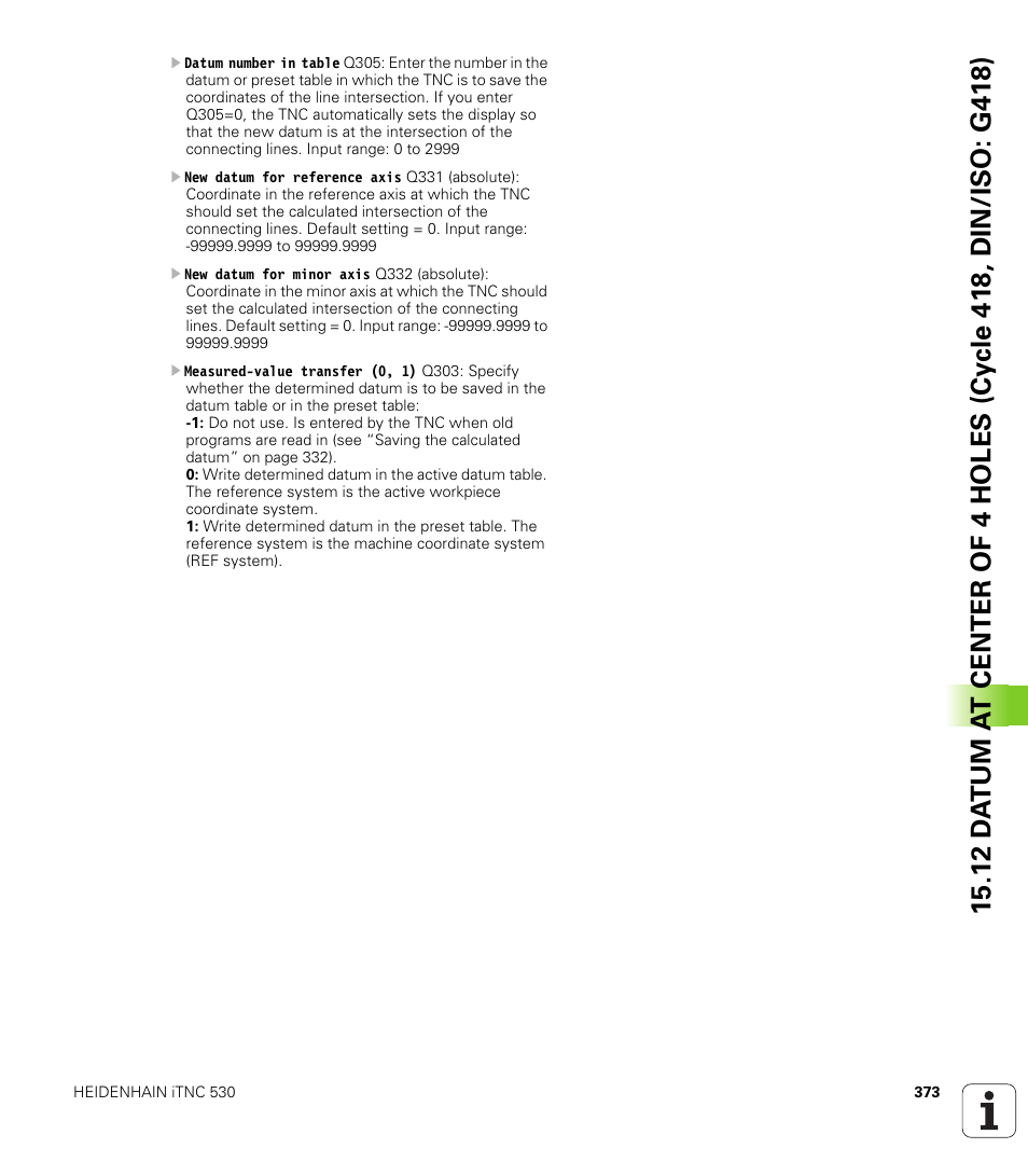 HEIDENHAIN iTNC 530 (340 49x-05) Cycle programming User Manual | Page 373 / 497